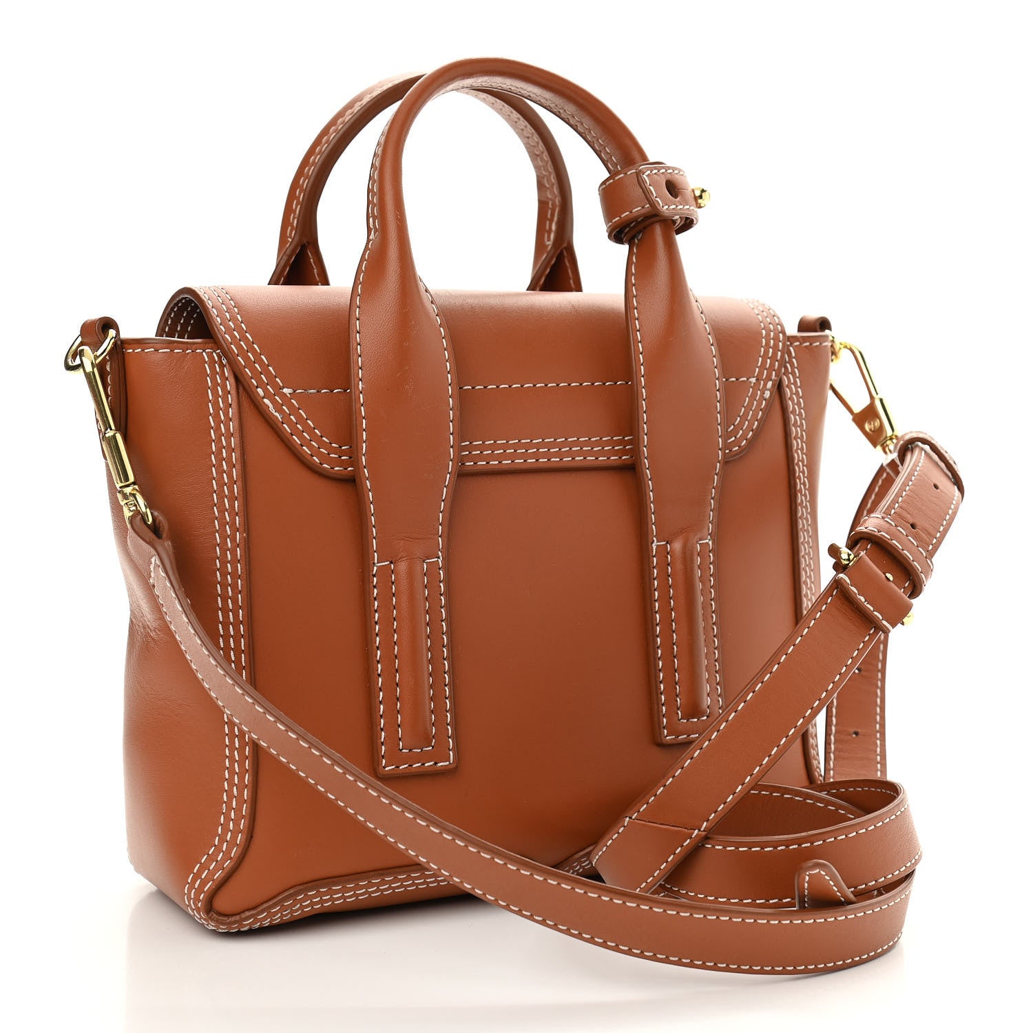 3.1 Phillip Lim Calfskin Mini Pashli Satchel Brown 2 of 12