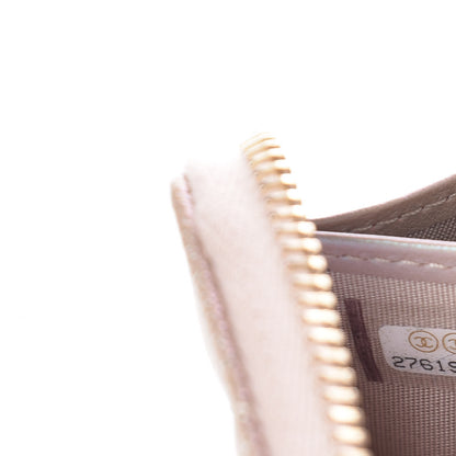 Chanel Iridescent Caviar Quilted Long Zip Around Wallet Beige 8 of 9