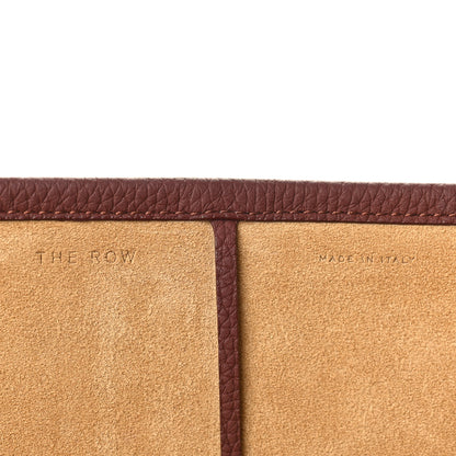 The Row Grained Calfskin Large N/S Park Tote Burnt Red 6 of 9