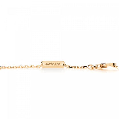 Van Cleef & Arpels 18K Yellow Gold Diamond Vintage Alhambra Pendant Necklace 5 of 5