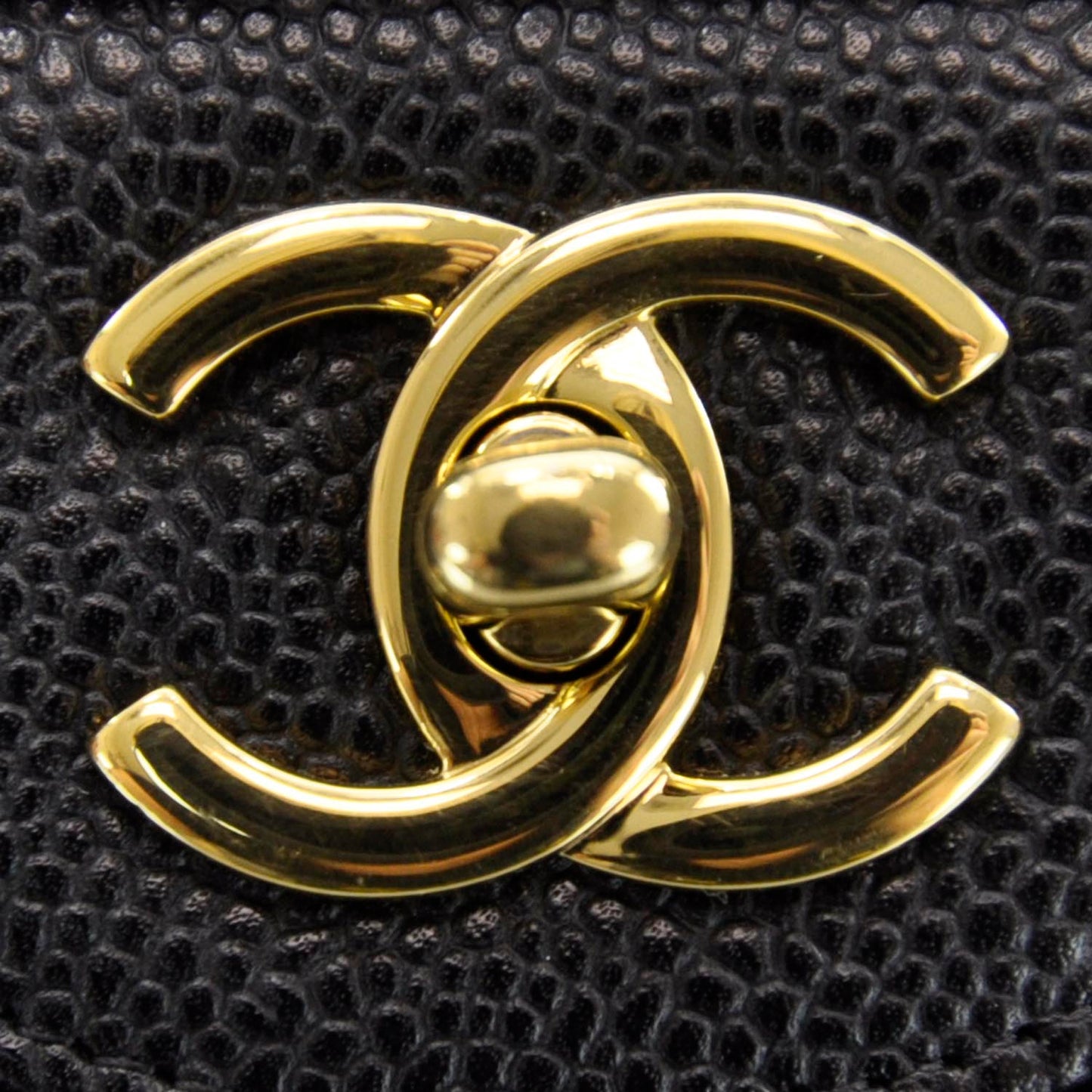 Caviar Jumbo Single Flap Black