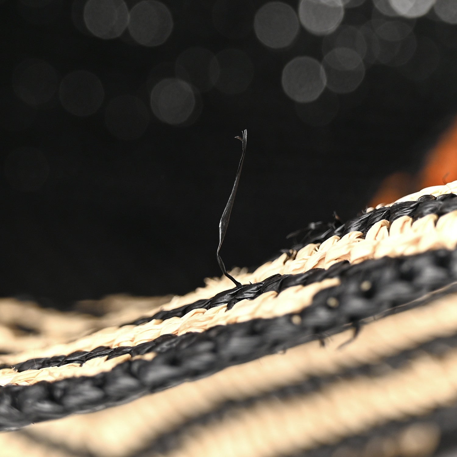 Loewe Raffia Calfskin Paula's Ibiza Medium Puzzle Fold Tote Natural Honey Gold 11 of 11