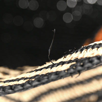 Loewe Raffia Calfskin Paula's Ibiza Medium Puzzle Fold Tote Natural Honey Gold 11 of 11