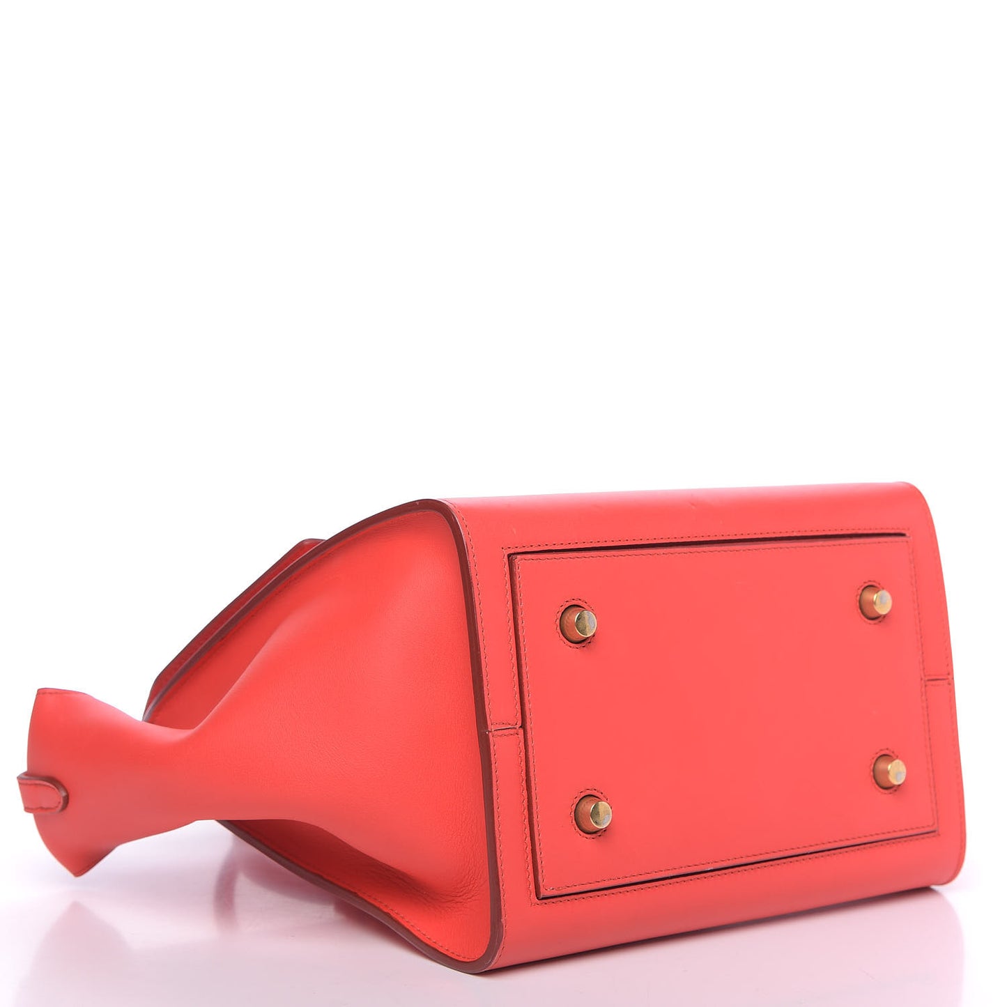Smooth Calfskin Mini Tie Knot Tote Alizarin