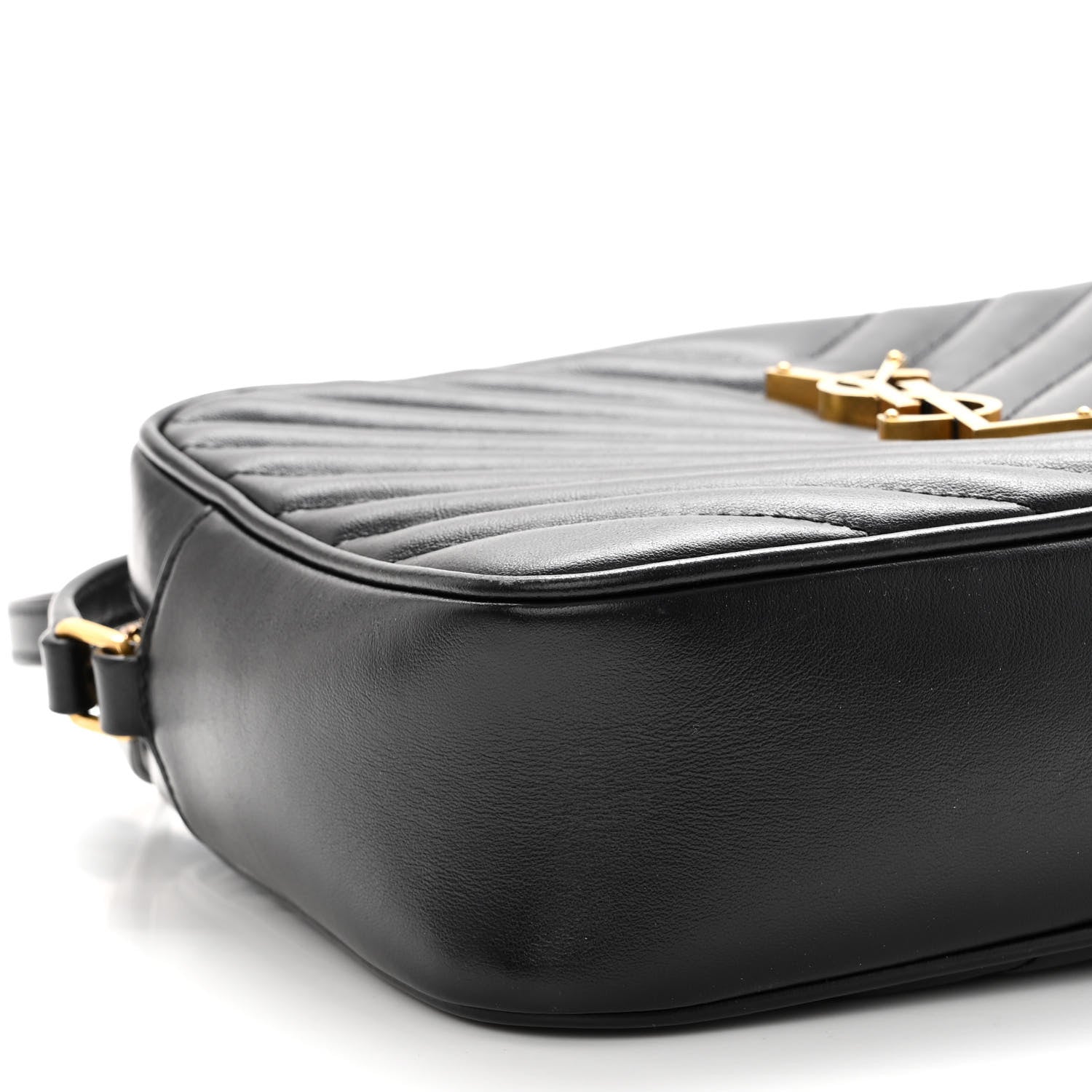 Saint Laurent Calfskin Matelasse Monogram Lou Camera Bag Black 8 of 10