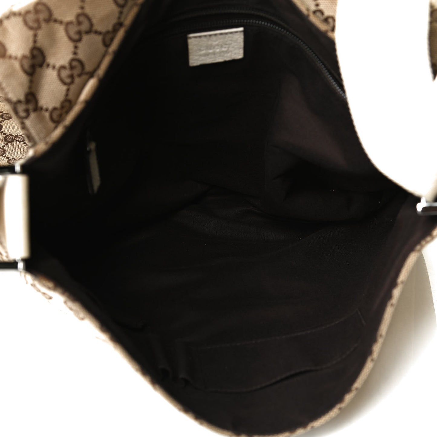 Monogram Small Flap Messenger Bag Beige Off White