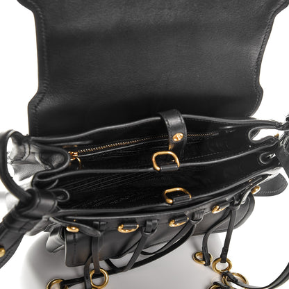 Prada Saffiano Cuir Calf Corsaire Bag Nero Black 7 of 7