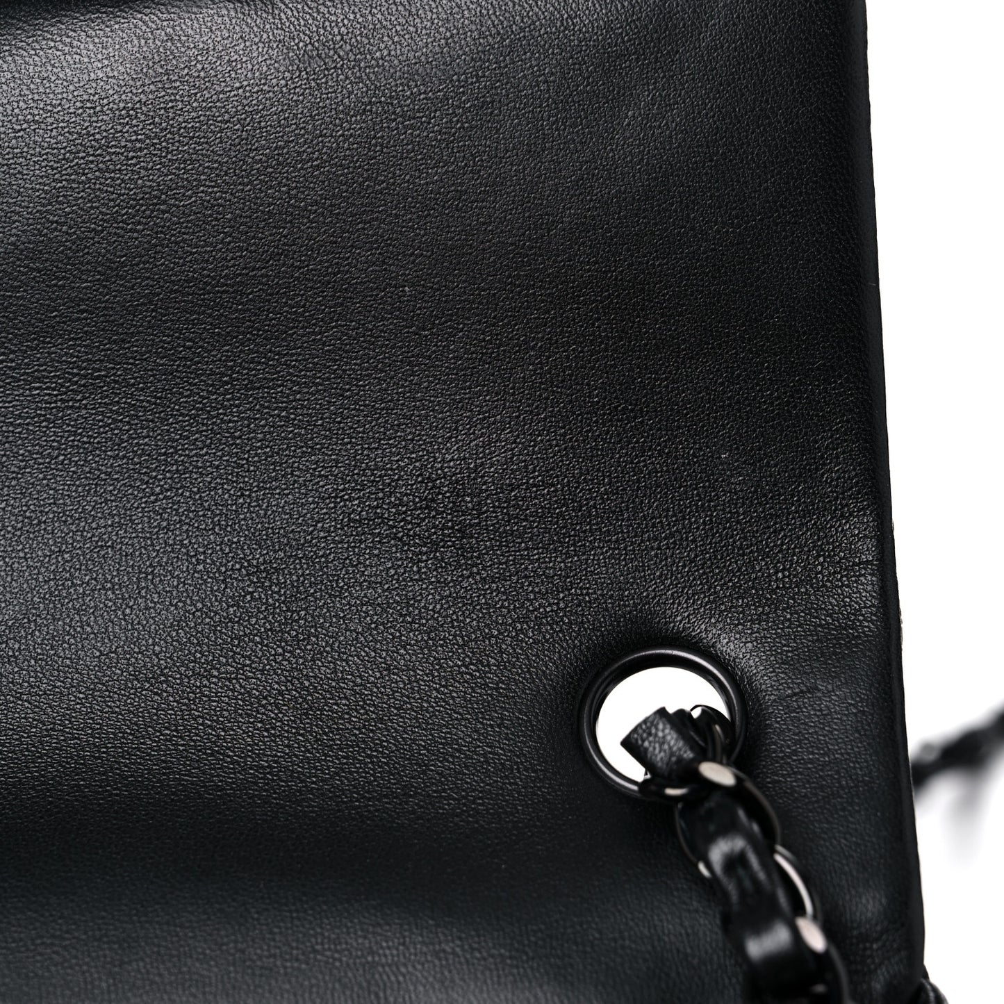 Lambskin Quilted Mini Rectangular Flap So Black