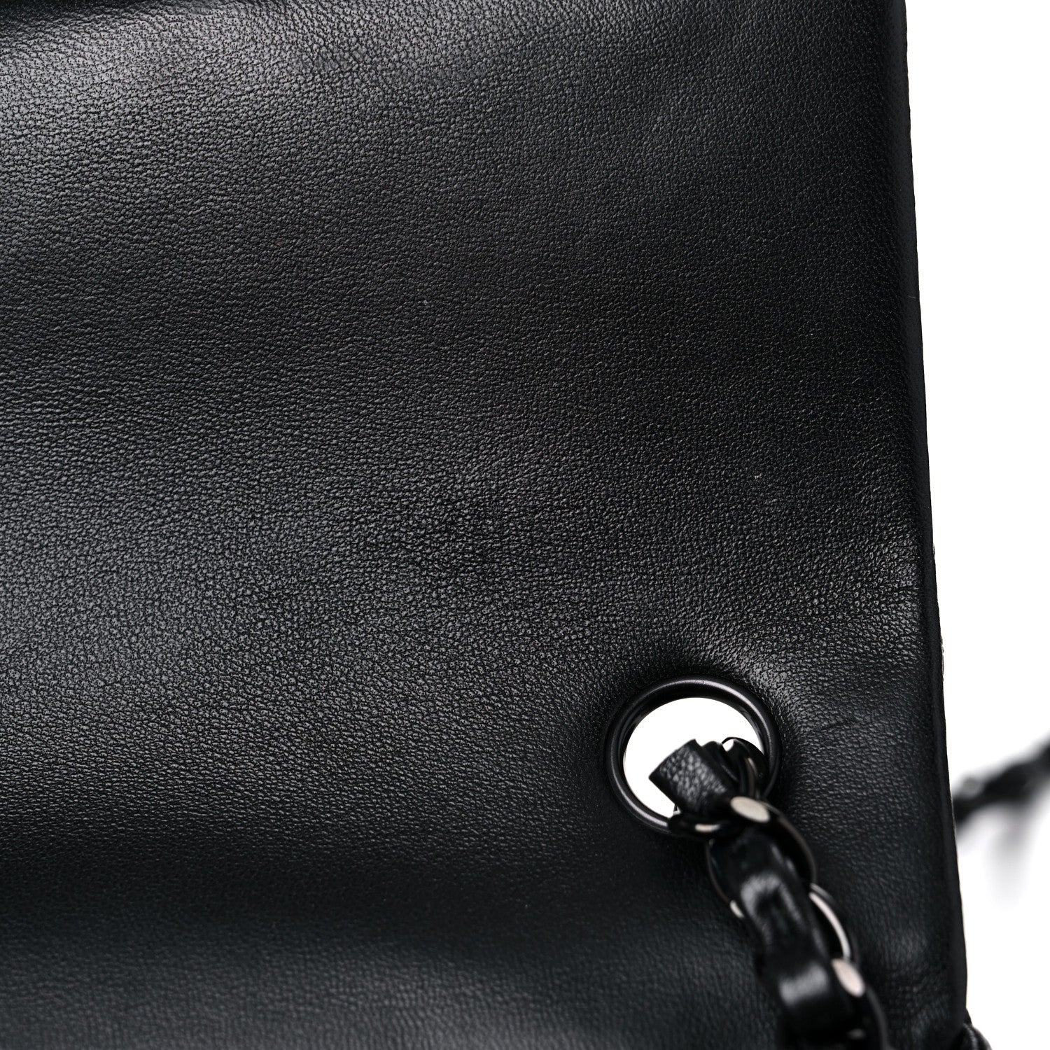 Chanel Lambskin Quilted Mini Rectangular Flap So Black 11 of 12