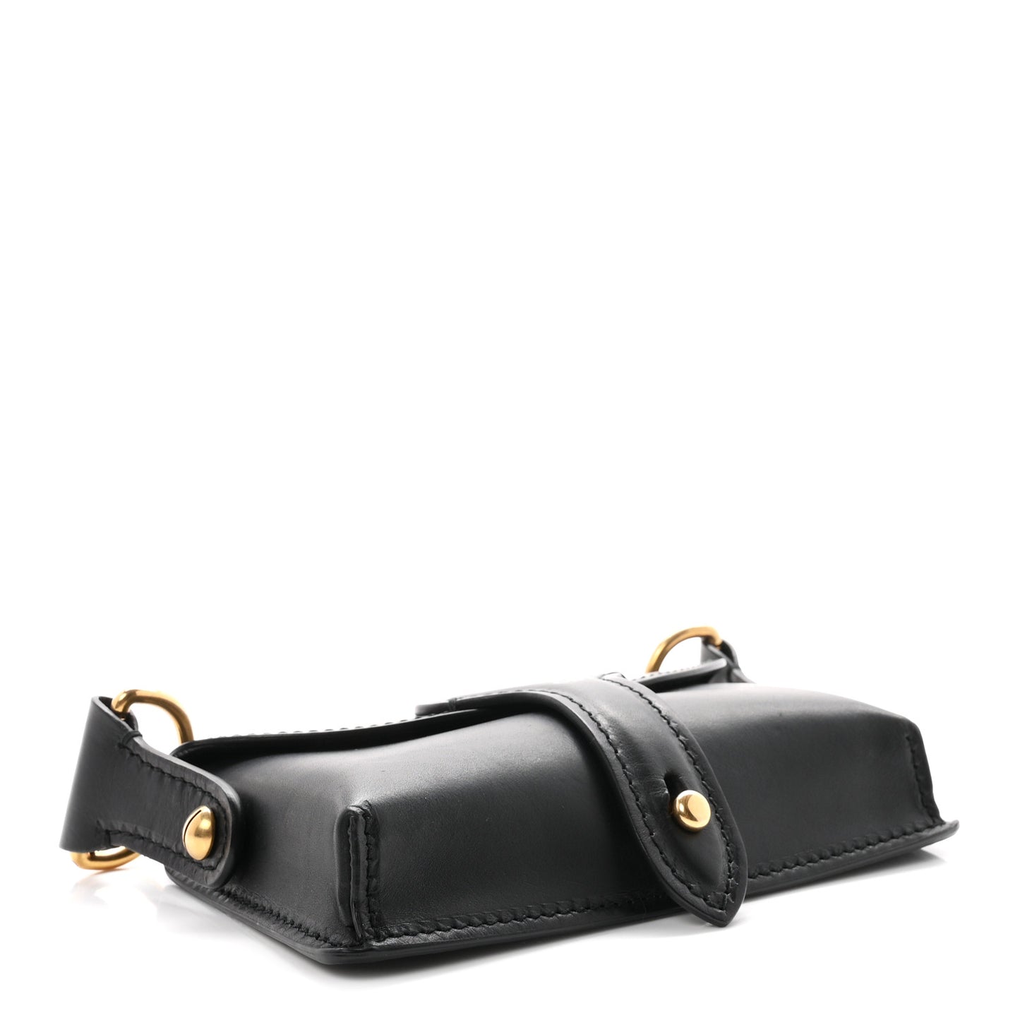 Grained Calfskin D-Bee Shoulder Bag Black