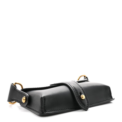 Christian Dior Grained Calfskin D-Bee Shoulder Bag Black 4 of 10