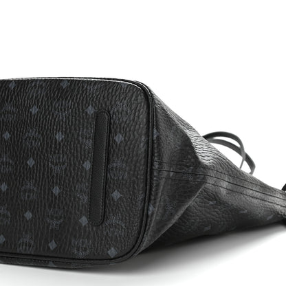 MCM Visetos Large Liz Reversible Shopper Tote Black 14 of 14