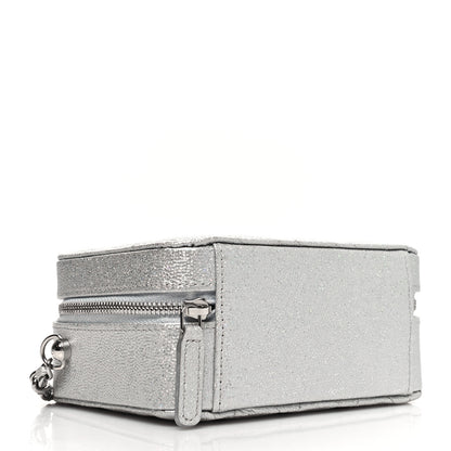 Chanel Metallic Caviar Quilted Camera Bag Silver 4 of 11