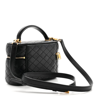 Saint Laurent Lambskin Quilted Mini Gaby Vanity Case Black 3 of 9