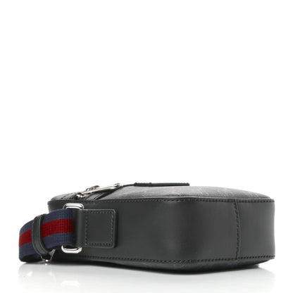 Gucci GG Supreme Monogram Appia Calfskin Web Small Camera Messenger Bag Grey 4 of 10