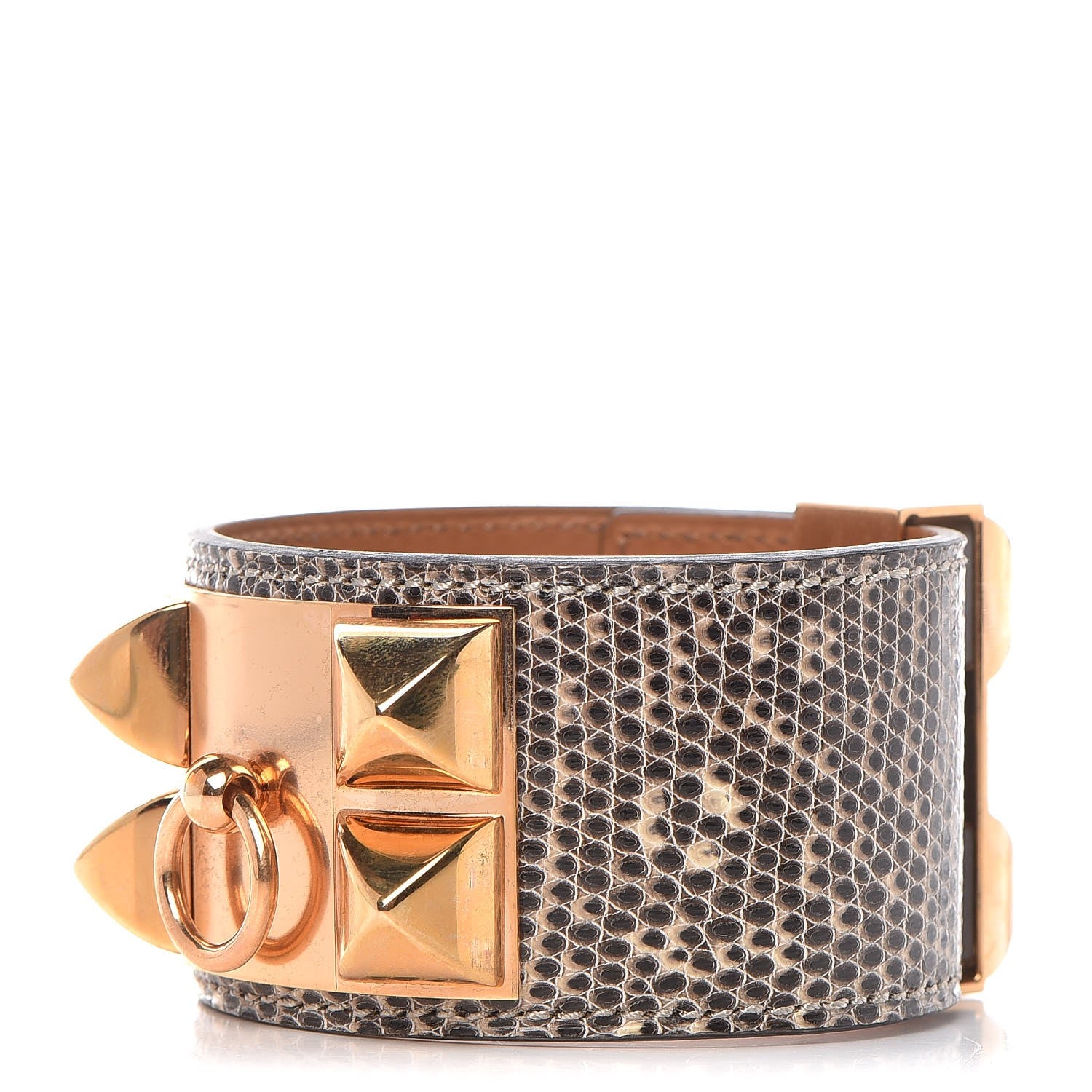 Hermes Lizard Collier De Chien CDC Bracelet T3 Ombre 1 of 6