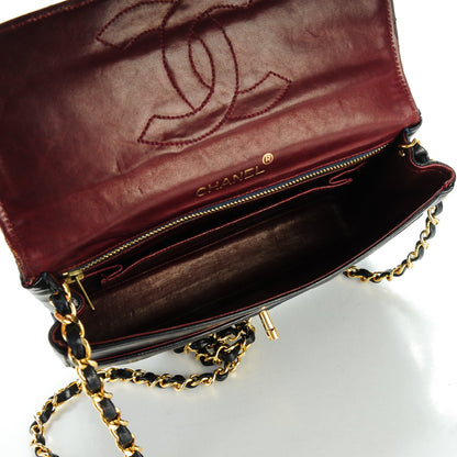 Chanel Lambskin Quilted Small Single Flap Navy 5 of 8