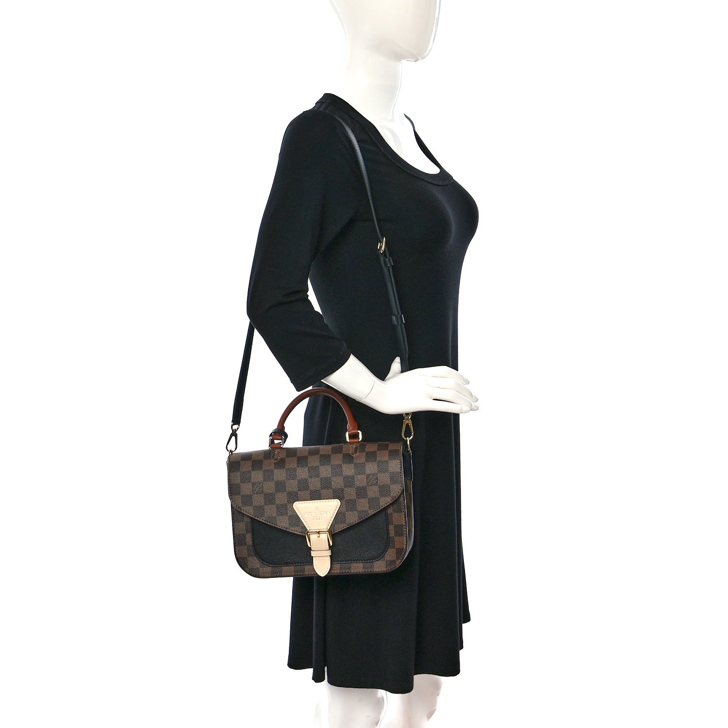 Louis Vuitton Damier Ebene Beaumarchais Black 2 of 9