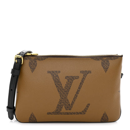Louis Vuitton Reverse Monogram Giant Double Zip Pochette 1 of 10