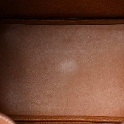 Hermes Taurillon Clemence Lindy 30 Gold 10 of 16