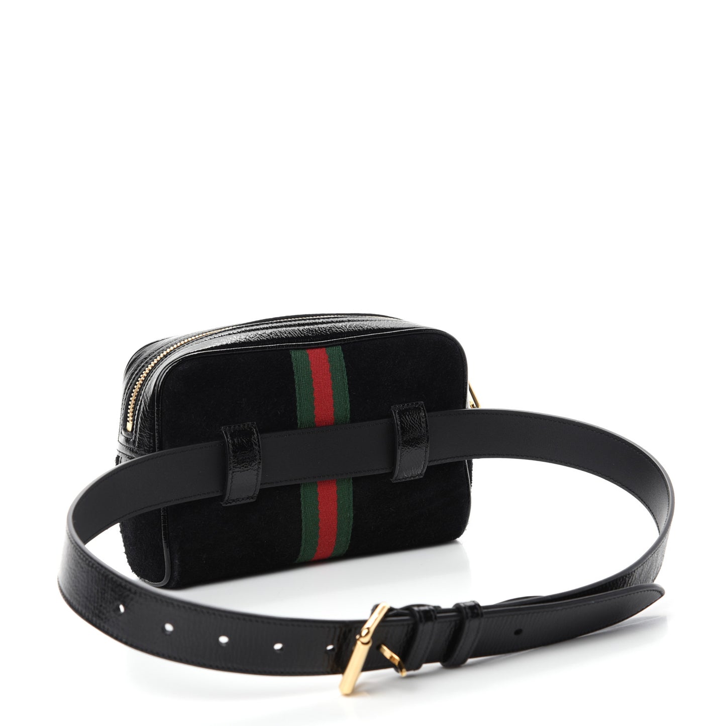 Suede Small Ophidia Belt Bag 85 34 Black