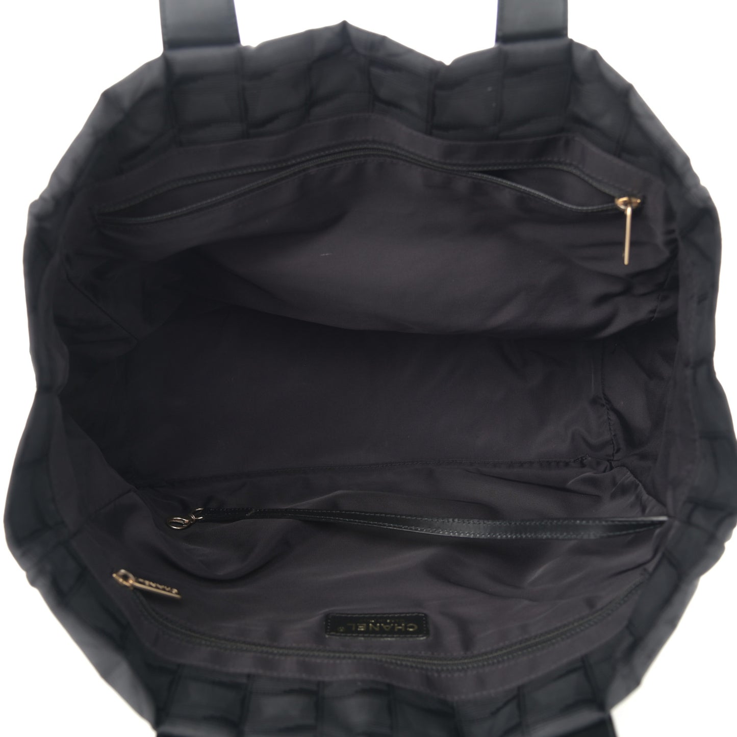 Nylon Medium Travel Tote Black