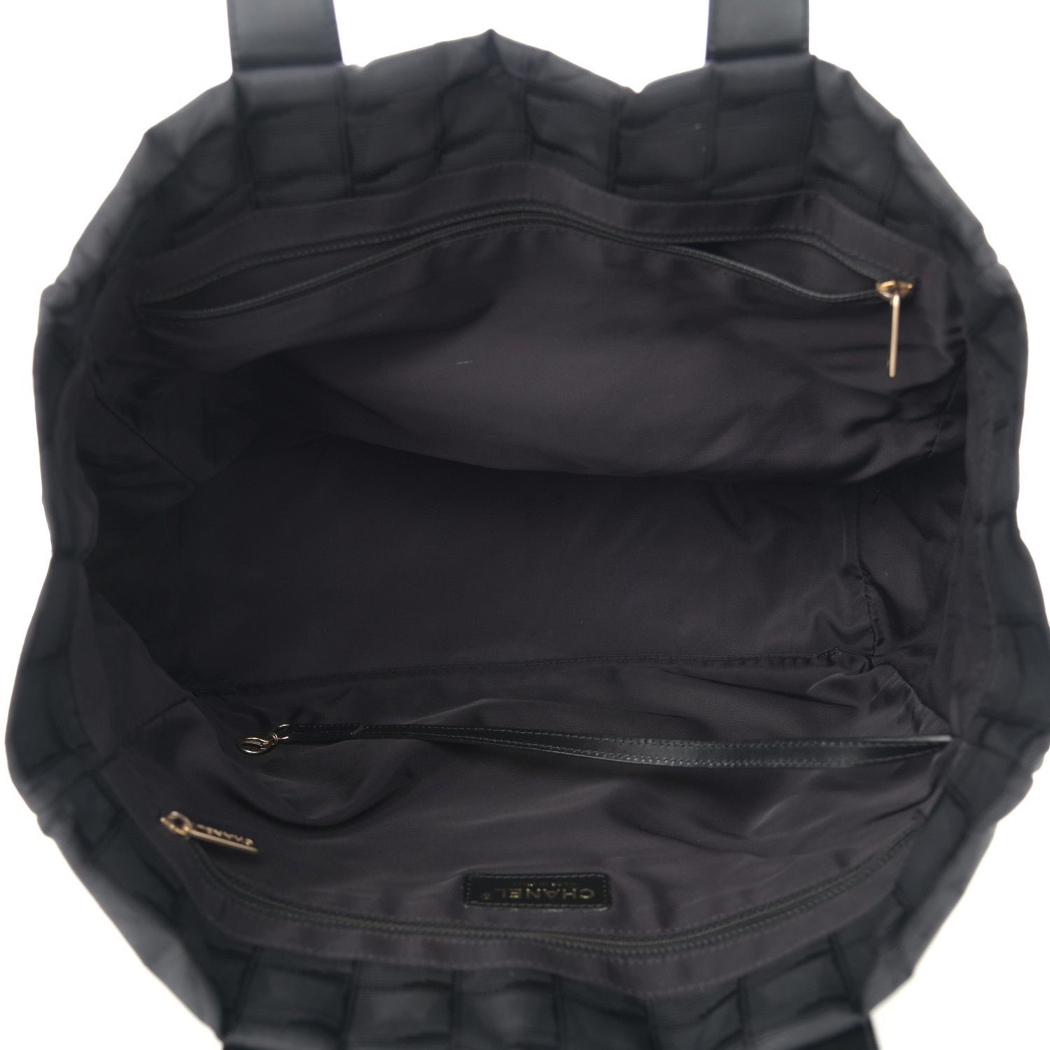 Chanel Nylon Medium Travel Tote Black 5 of 11