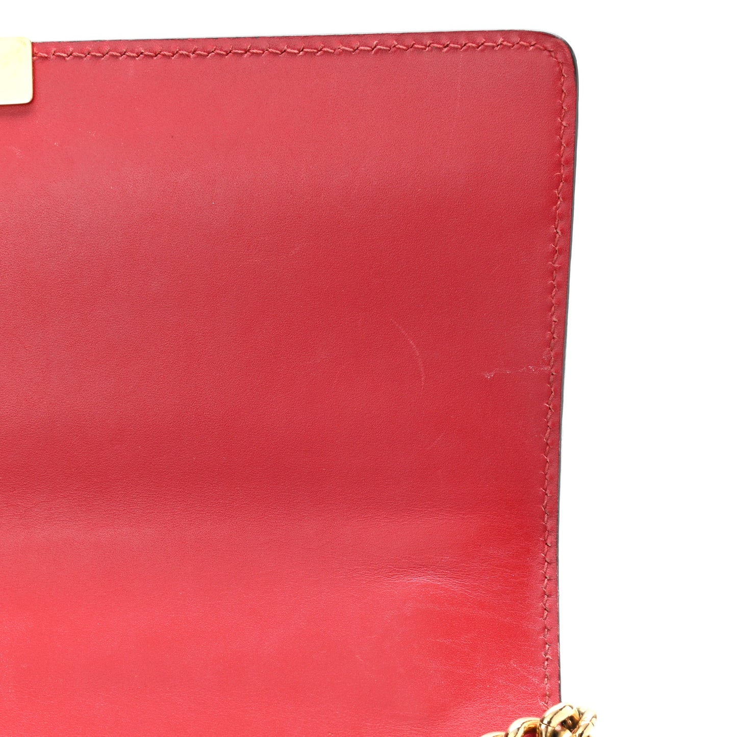Guccissima Medium Padlock Shoulder Bag Hibiscus Red