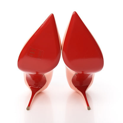 Christian Louboutin Patent Pigalle Follies 100 Pumps 40 Flamingo 5 of 8