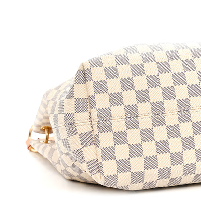 Louis Vuitton Damier Azur Graceful MM Rose Ballerine 8 of 9