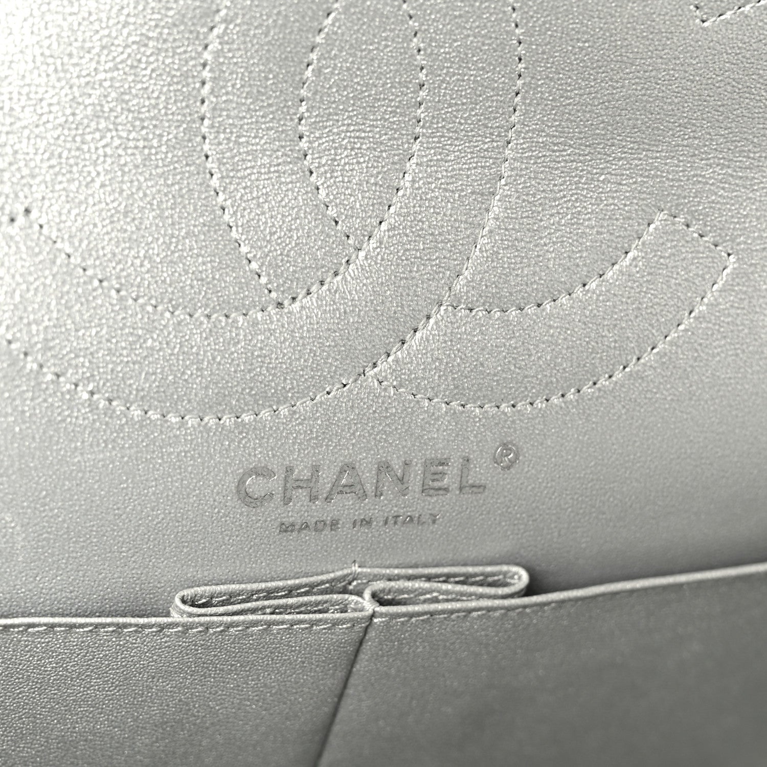 Chanel Metallic Canvas Space Charms 2.55 Reissue 226 Flap Silver 6 of 10