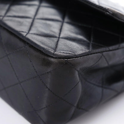 Chanel Lambskin Quilted Medium Double Flap Black 16 of 21