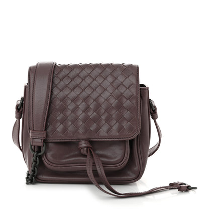 Bottega Veneta Nappa Intrecciato Mini Saddle Crossbody Lilac 1 of 11