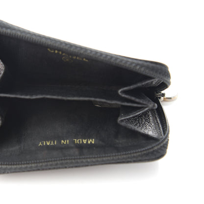 Chanel Caviar Timeless CC Zip Around Coin Purse Black 4 of 8