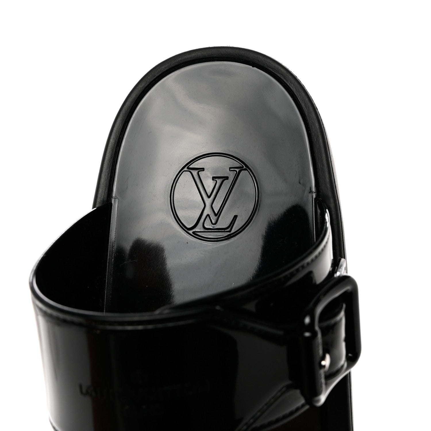 Louis Vuitton Monogram Sunbath Flat Mule Sandals 36 Black 5 of 8