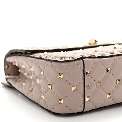 Valentino Garavani Nappa Medium Rockstud Spike Shoulder Bag Poudre 8 of 9