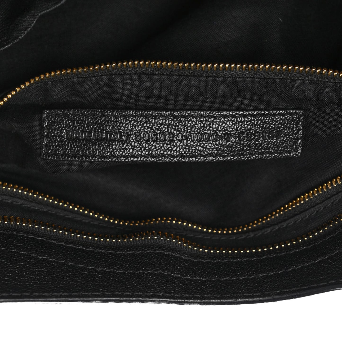 Chevre Gold Metallic Edge Hardware City Black