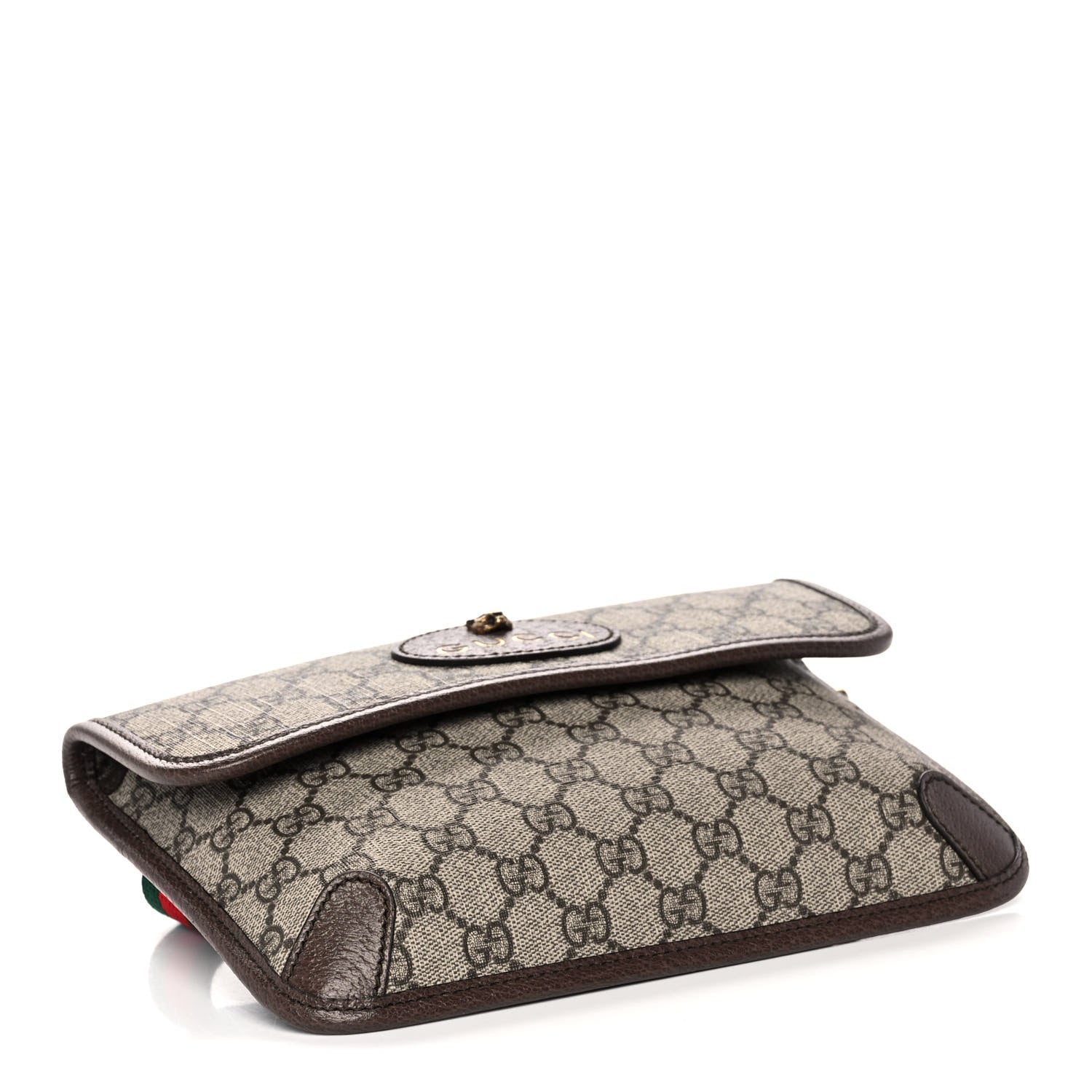 Gucci GG Supreme Monogram Neo Vintage Web Belt Bag Brown 4 of 13