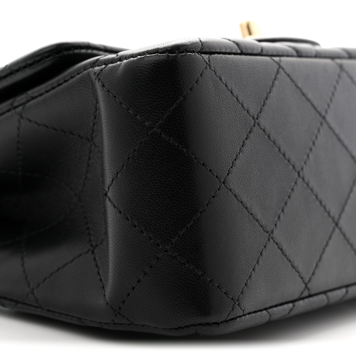 Chanel Lambskin Quilted Mini Square Flap Black 9 of 11