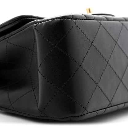 Chanel Lambskin Quilted Mini Square Flap Black 9 of 11