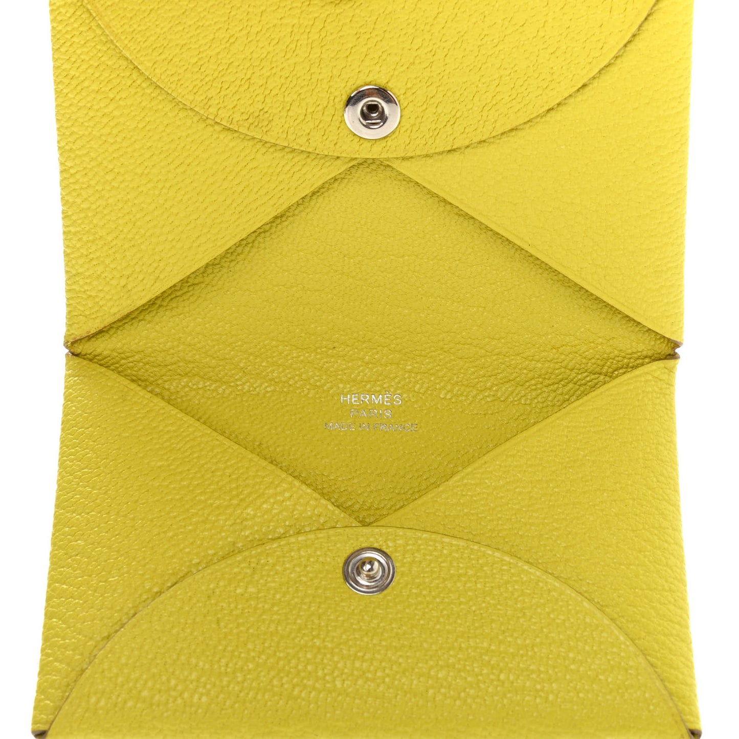 Chevre Mysore Calvi Card Case Lime
