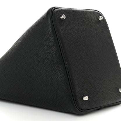Hermes Taurillon Clemence Picotin Lock 22 MM Black 9 of 10