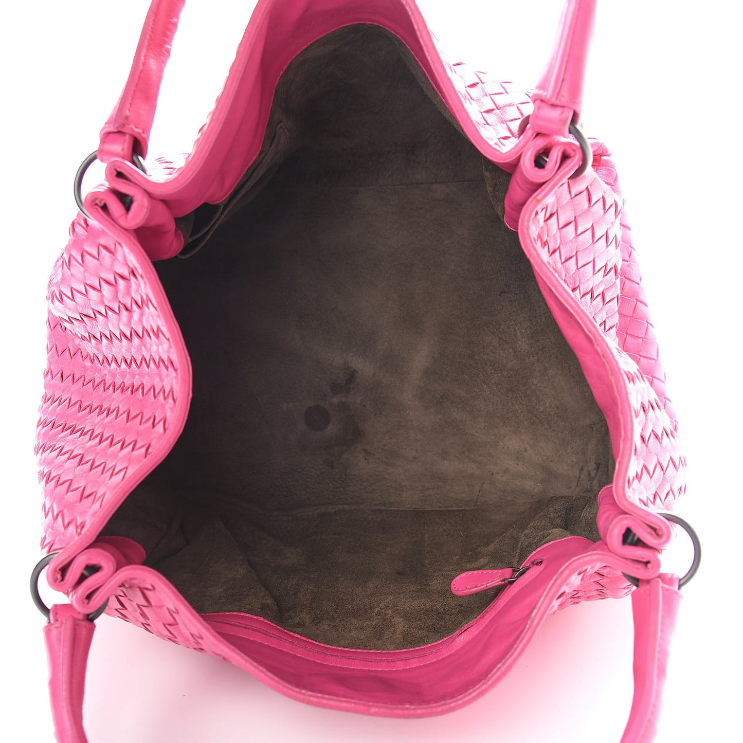 Nappa Intrecciato Parachute Bag Rosa Shock