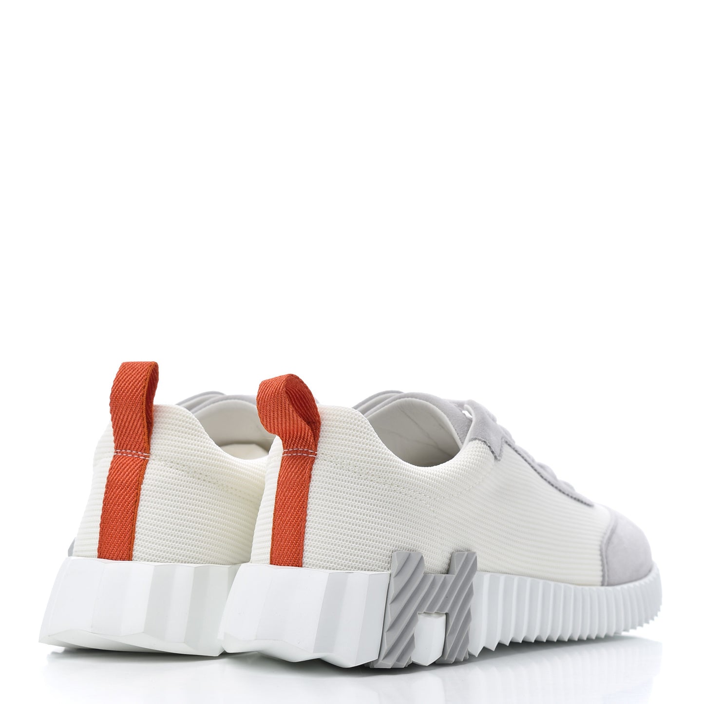 Technical Canvas Suede Goatskin Bouncing Sneakers 37 White Multicolor