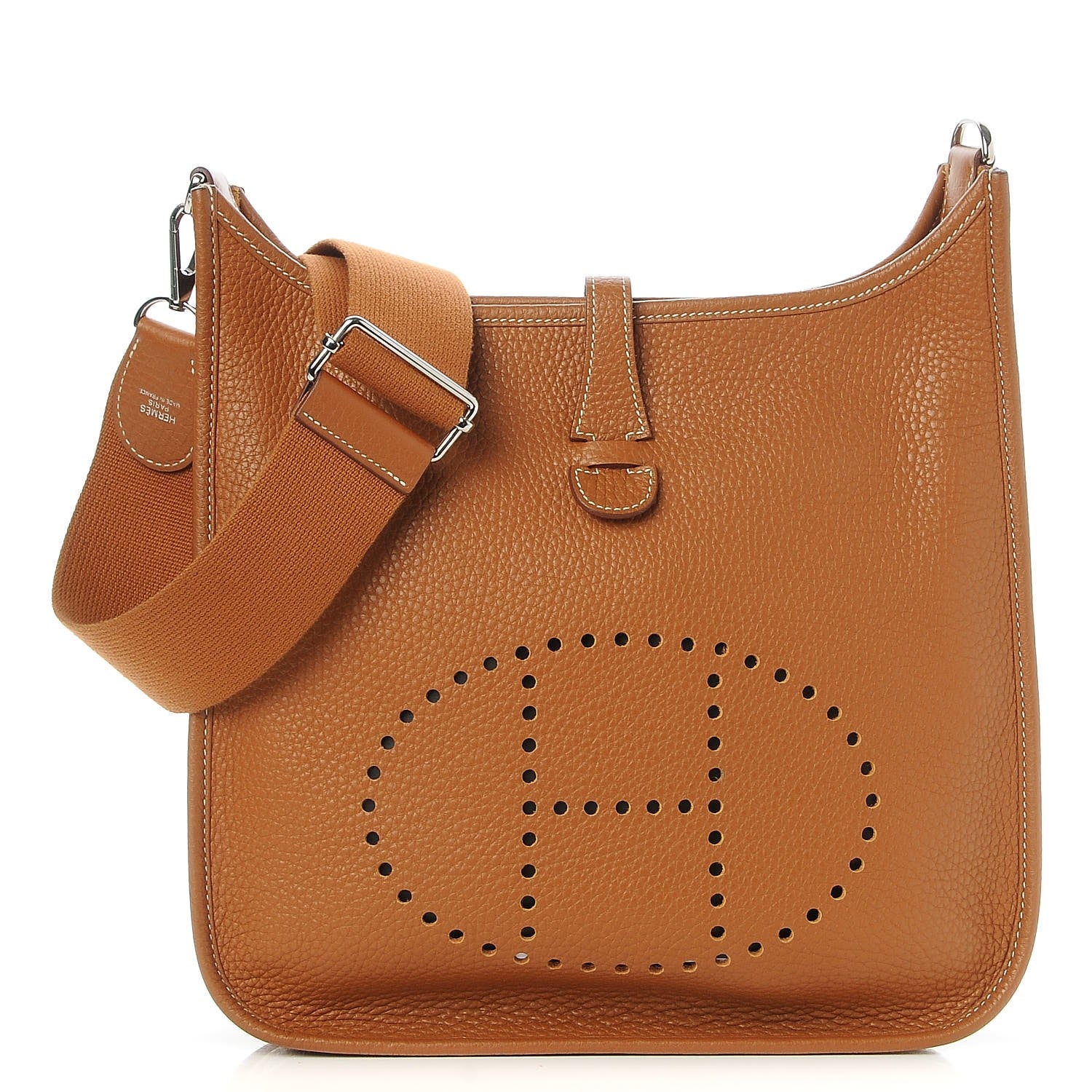Hermes Taurillon Clemence Evelyne III PM Gold 1 of 8