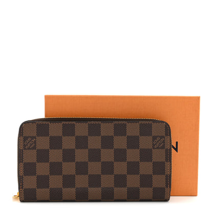 Louis Vuitton Damier Ebene Zippy Wallet Rose Ballerine 8 of 8