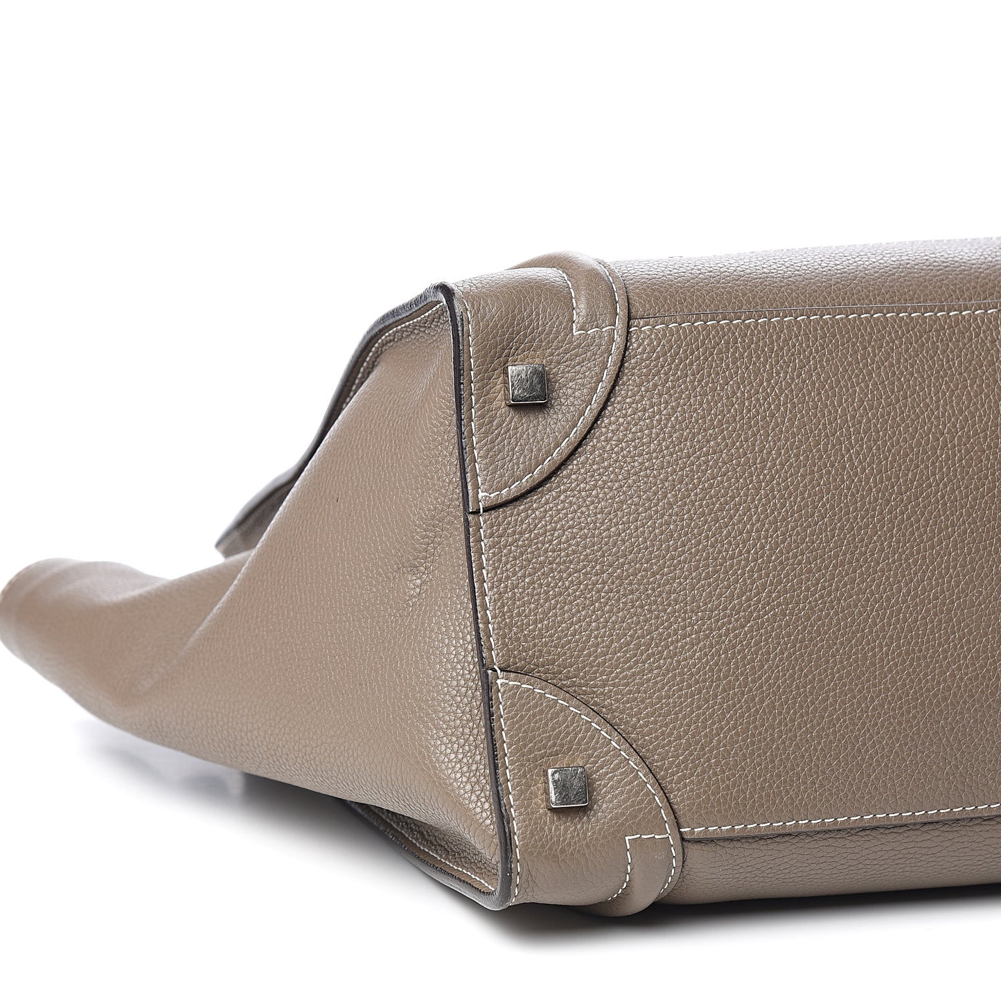 Drummed Calfskin Mini Luggage Souris