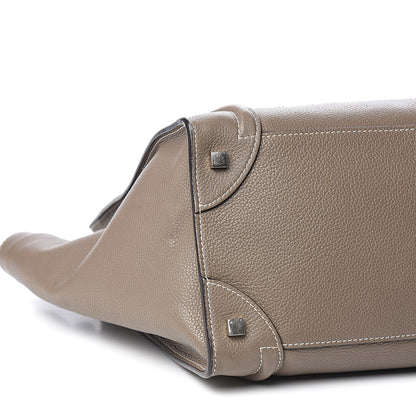 Celine Drummed Calfskin Mini Luggage Souris 7 of 9