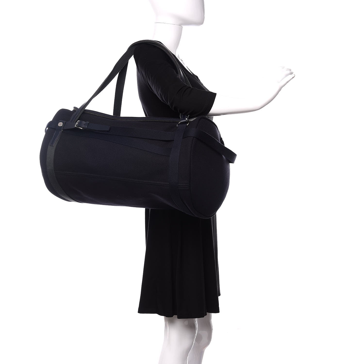 Hermes Toile Goeland Vache Hunter Bridleback 50 Bag Marine Indigo Vert Fonce 3 of 12