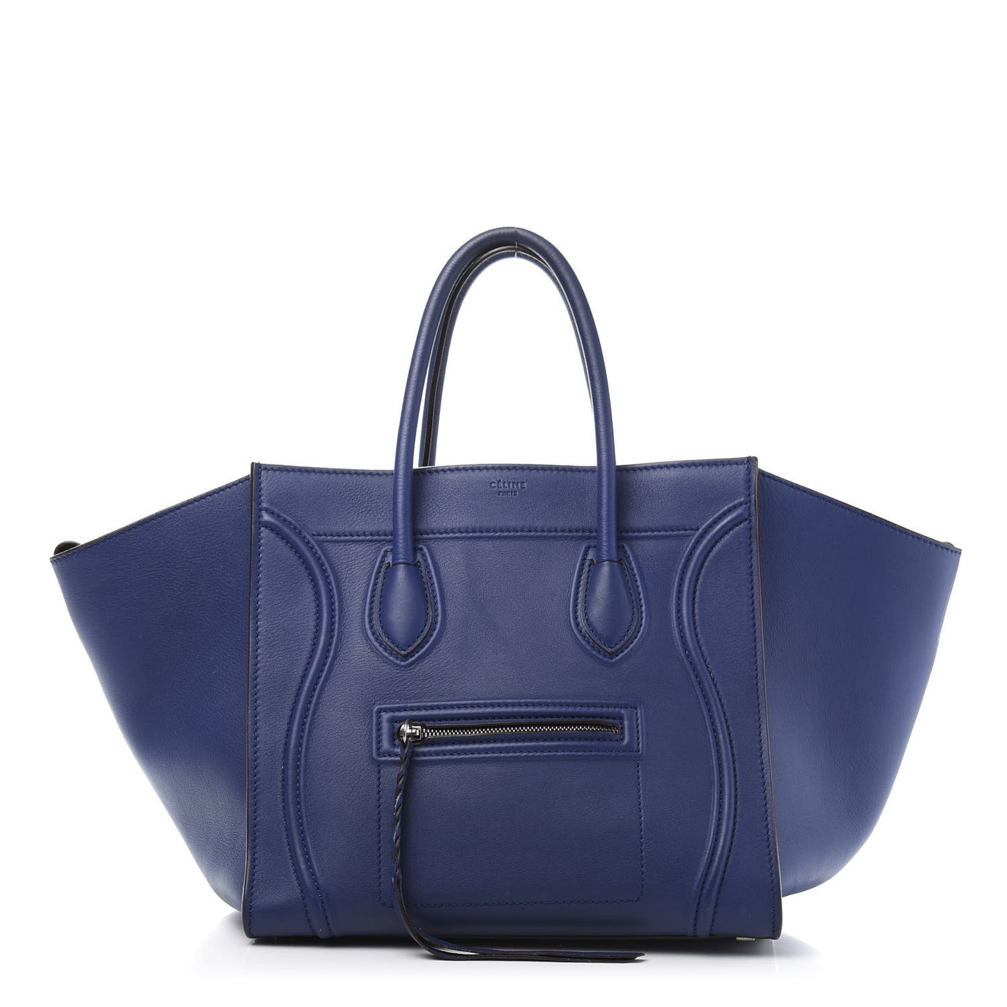 Supple Calfskin Medium Phantom Luggage Indigo
